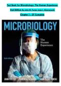 Test Bank for Microbiology&colon; The Human Experience  2nd Edition  By John W&period; Foster&semi; Joan L&period; Slonczewski  Chapter 1 - 27 Complete