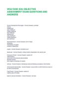 WGU D202 &vert;OA&vert; OBJECTIVE ASSESSMENT EXAM QUESTIONS AND ANSWERS 