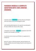NURS8024 MODULE 3 COMPLETE QUESTIONS WITH 100&percnt; VERIFIED ANSWERS