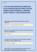 TTT1 STUDY GUIDE EXAM PRACTICE NEWEST 2026  ACTUAL EXAM QUESTIONS AND CORRECT DETAILED  ANSWERS &lpar;VERIFIED ANSWERS&rpar; ALL ANSWERED&sol;  ALREADY GRADED A&plus; &vert; 100&percnt; GUARANTEED PASS