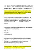 45 Hour Post License Florida Exam Questions and Answers Graded A&plus; &ndash; Complete Study Guide