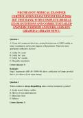 NRCME &lpar;DOT&rpar; MEDICAL EXAMINER  CERTIFICATION EXAM NEWEST EXAM 2026&sol;  2027 TEST BANK&vert; WITH COMPLETE 200 REAL  EXAM QUESTIONS AND CORRECT DETAILED  ANSWERS &lpar;VERIFIED ANSWERS&rpar; ALREADY  GRADED A&plus; &lpar;BRAND NEW&excl;&excl;&rpar;