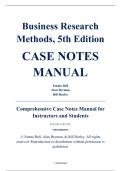 Case Notes Manual &ndash; Business Research Methods&comma; 5th Edition &ndash; Emma Bell&comma; Alan Bryman&comma; Bill Harley &ndash; ISBN 9780198809876 &lpar;All Chapters Covered 1&ndash;27&rpar;
