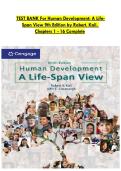 Test bank for human development a life span view 8th edition robert v kail john c cavanaug Chapters 1 - 16 Complete 2026 update 
