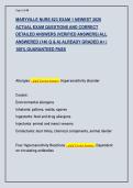 MARYVILLE NURS 623 EXAM 1 NEWEST 2026  ACTUAL EXAM QUESTIONS AND CORRECT  DETAILED ANSWERS &lpar;VERIFIED ANSWERS&rpar; ALL  ANSWERED &lbrace;140 Q & A&rcub; ALREADY GRADED A&plus; &vert;  100&percnt; GUARANTEED PASS