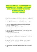 FDOT Asphalt Paving Level 1 EXAM STUDY  GUIDE 2026&sol;2027 ACCURATE QUESTIONS  WITH VERIFIED CORRECT ANSWERS &vert;&vert;  ALREADY GRADED A&plus;  <REVISED VERSION> 