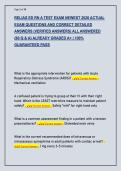 RELIAS ED RN A TEST EXAM NEWEST 2026 ACTUAL  EXAM QUESTIONS AND CORRECT DETAILED  ANSWERS &lpar;VERIFIED ANSWERS&rpar; ALL ANSWERED  &lbrace;60 Q & A&rcub; ALREADY GRADED A&plus; &vert; 100&percnt;  GUARANTEED PASS