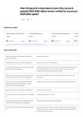 Ohio Chiropractic Jurisprudence Exam fully solved & updated &lpar;latest version verified for accuracy&rpar; &vert; Latest&excl;&excl;