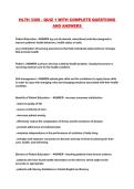 HLTH 3300 - QUIZ 1 WITH COMPLETE QUESTIONS AND ANSWERS 