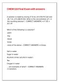 CHEM 116 Final Exam with answers&period;