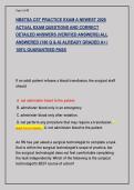 NBSTSA CST PRACTICE EXAM A NEWEST 2026  ACTUAL EXAM QUESTIONS AND CORRECT  DETAILED ANSWERS &lpar;VERIFIED ANSWERS&rpar; ALL  ANSWERED &lbrace;180 Q & A&rcub; ALREADY GRADED A&plus; &vert;  100&percnt; GUARANTEED PASS 