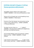 ECPI Bio 116 A&P 2 Chapter 17&comma;19 Test Review questions with answers&period;