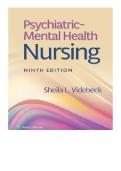 Test Bank for Psychiatric-Mental Health Nursing&comma; Ninth Edition by Sheila L&period; Videbeck &mdash; Latest Update 2026 &bull; A&plus; Exam Prep