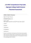 AC-HPAT Comprehensive Prep Guide Algonquin College Health Sciences Placement Assessment