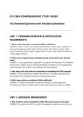 CFI CBCA COMPREHENSIVE STUDY GUIDE 103 Answered Questions with Detailed Explanations