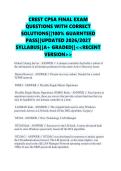CREST CPSA FINAL EXAM QUESTIONS WITH CORRECT SOLUTIONS&vert;&vert;100&percnt; GUARNTEED PASS&vert;&vert;UPDATED 2026&sol;2027 SYLLABUS&vert;&vert;A&plus; GRADED&vert;&vert;<<RECENT VERSION>>