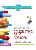 Test Bank for Calculating Drug Dosages&colon; An Interactive Approach to Learning Nursing Math&comma; Third Edition by Sandra Luz Martinez de Castillo & Maryanne Werner-McCullough &mdash; Latest Update 2026 &bull; A&plus; Exam Prep