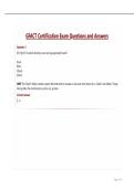 GFACT Certification Exam Questions and Answers
