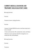 CURRENT MEDICAL DIAGNOSIS AND TREATMENT 2026 EXAM STUDY GUIDE 