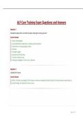 ALF Core Training Exam Questions and Answers&period;