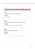 Contractors License in Arizona Exam Questions and Answers&period;