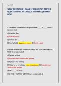 GCAP OPERATOR 1 EXAM &vert; FREQUENTLY TESTED  QUESTIONS WITH CORRECT ANSWERS &vert; BRAND  NEW&excl;