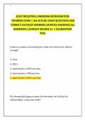 GCAP INDUSTRIAL AMMONIA REFRIGERATION  TRAINING EXAM &vert; 166 ACTUAL EXAM QUESTIONS AND  CORRECT DETAILED ANSWERS &lpar;VERIFIED ANSWERS&rpar; ALL  ANSWERED &vert;ALREADY GRADED A&plus; &vert; GUARANTEED PASS 