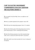 CUSP T&D ELECTRIC ENDORSEMENT COMPREHENSIVE EXAM 2026 QUESTIONS AND SOLUTIONS GRADED A&plus;