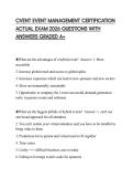 CVENT EVENT MANAGEMENT CERTIFICATION ACTUAL EXAM 2026 QUESTIONS WITH ANSWERS GRADED A&plus;