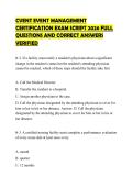 CVENT EVENT MANAGEMENT CERTIFICATION EXAM SCRIPT 2026 FULL QUESTIONS AND CORRECT ANSWERS VERIFIED