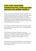 CVENT EVENT MANAGEMENT CERTIFICATION FINAL PAPER 2026 EXAM QUESTIONS AND ANSWERS GRADED A&plus;