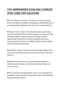 CVO JURISPRUDENCE EXAM 2026 COMPLETE STUDY GUIDE WITH SOLUTIONS