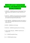 NACE CIP Level 1 Actual Exam  Questions with Elaborate Answers  Already Graded A&plus;
