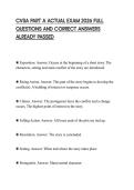 CVSA PART A ACTUAL EXAM 2026 FULL QUESTIONS AND CORRECT ANSWERS ALREADY PASSED