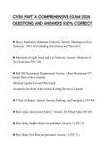 CVSA PART A COMPREHENSIVE EXAM 2026 QUESTIONS AND ANSWERS 100&percnt; CORRECT