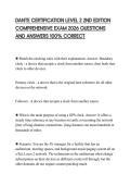 DANTE CERTIFICATION LEVEL 2 2ND EDITION COMPREHENSIVE EXAM 2026 QUESTIONS AND ANSWERS 100&percnt; CORRECT