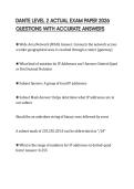 DANTE LEVEL 2 ACTUAL EXAM PAPER 2026 QUESTIONS WITH ACCURATE ANSWERS
