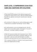 DANTE LEVEL 2 COMPREHENSIVE EXAM STUDY GUIDE 2026 QUESTIONS WITH SOLUTIONS