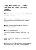 DANTE LEVEL 2 EXAM 2026 COMPLETE QUESTIONS AND CORRECT ANSWERS GRADED A&plus;