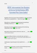NCCER Instrumentation Exam Questions with Correct Verified Solutions 100&percnt; Guaranteed Pass &lpar;Latest Update&rpar;