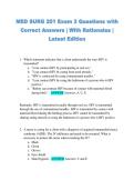 MED SURG 201 Exam 3 Questions with  Correct Answers &vert; With Rationales &vert;  Latest Edition 