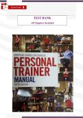 ACE Personal Trainer &lpar;5th Edition&comma; Ascencia&rpar; &ndash; Verified Test Bank &vert; All Domains &vert; Exercise Science&comma; Program Design&comma; Client Assessment & CPT Exam‑Style Questions