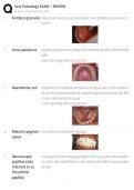 Oral Pathology EXAM 1 REVIEW Questions and Answers 
