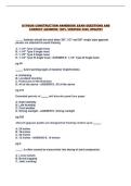 GYPSUM CONSTRUCTION HANDBOOK EXAM QUESTIONS AND CORRECT ANSWERS 100&percnt; VERIFIED 2026 UPDATE&excl;&excl;