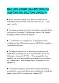ASNT LEVEL III BASIC EXAM PREP 2026 FULL QUESTIONS AND SOLUTIONS GRADED A&plus;