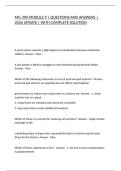 MG 390 MODULE 9 &vert; QUESTIONS AND ANSWERS &vert; 2026 UPDATE &vert; WITH COMPLETE SOLUTION