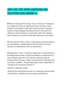 ASPE CPD TEST PAPER QUESTIONS AND SOLUTIONS 2026 GRADED A&plus;