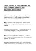 CWEA GRADE 1 LAB ANALYST EXAM SCRIPT 2026 COMPLETE QUESTIONS AND SOLUTIONS 100&percnt; CORRECT