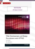 Web Development and Design Foundations with HTML5 &lpar;6th Edition&comma; Terry Felke‑Morris&rpar; &ndash; Verified Test Bank &vert; All Chapters &vert; HTML5&comma; CSS3&comma; Web Design Principles&comma; Accessibility & Coding Fundamentals