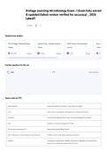 Portage Learning Microbiology Exam -1 Exam fully solved & updated &lpar;latest version verified for accuracy&rpar; &lowbar; 2026 Latest&excl;&excl;